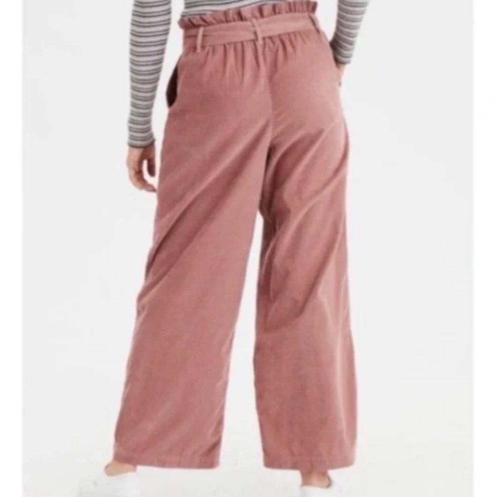 American Eagle corduroy wide leg pull on pant XS 3165